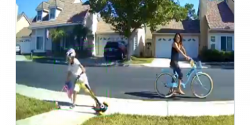 Mom Watches Her Young Boy Yank an American Flag Off a Lawn Then Toss it To the Ground [VIDEO]