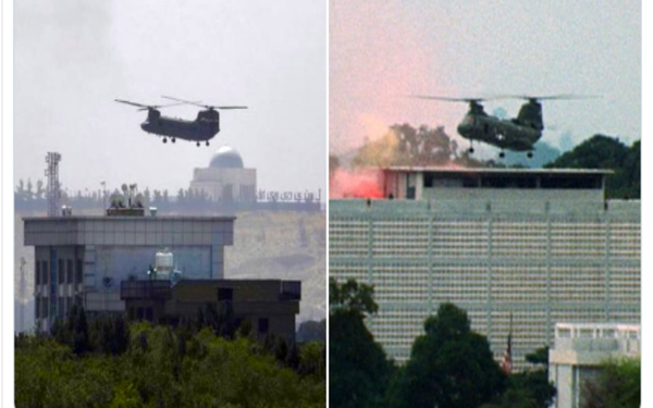 Mimicking Saigon, Chinook Helicopters Rescue Americans From Embassy in Kabul Despite Promises From Biden It Wouldn’t Happen