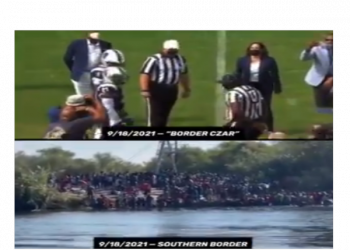 Kamala Harris Has Time For a Football Coin Toss While Our Border Falls Apart [video]