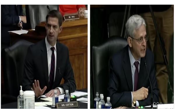 Tom Cotton Blasts Radical AG Garland During Senate Hearing: ‘Do you apologize to Scott Smith and his 15-yr-old daughter’ [VIDEO]