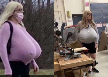 “People Don’t Want Their Children Sexualized!”: Parents and Students Protest Depraved Trans Teacher with Massive Fake Boobs [video]