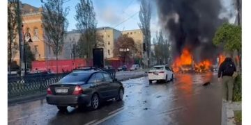 The German Consulate in Kyiv Hit By Russian Air Strikes Launched Across Ukraine