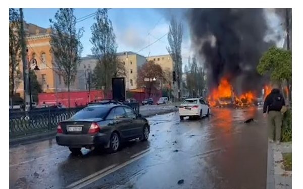 The German Consulate in Kyiv Hit By Russian Air Strikes Launched Across Ukraine