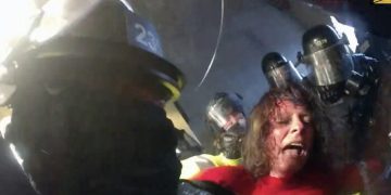 Here’s Victoria White After DC Officer Jason Bagshaw Beat Her in Face with Baton and His Fist 40 Times on January 6 (VIDEO)