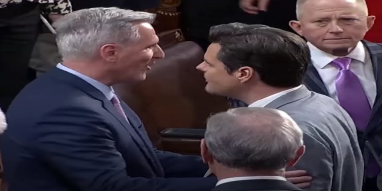 Representatives Andy Biggs and Matt Gaetz Give Speaker Kevin McCarthy High Marks As House Speaker