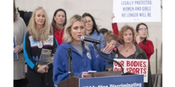 Riley Gaines Attacked At SF State U By Violent Transgender Protesters, Blames Biden Admin For Saying Trans Community Under Attack