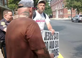 Reading, PA: Man Arrested For Trying To Quote the Bible at Pride Rally Goers