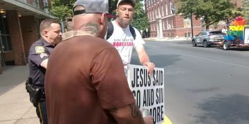 Reading, PA: Man Arrested For Trying To Quote the Bible at Pride Rally Goers