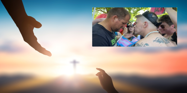 A Preacher At a Pride Event Gets Surrounded by Attendees Who Behave Like Pagan Savages [VIDEO]