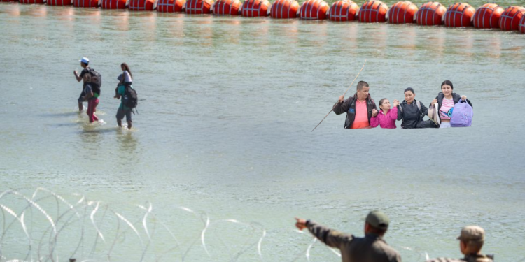 The Biden Administration Is Suing Texas For Putting Up a Floating Wall To Stop the Illegal Invasion the Administration Is Allowing