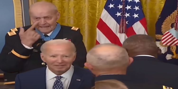 Biden’s ‘Unforgettable’ Grand Exit Leaves Medal of Honor Recipient Bewildered