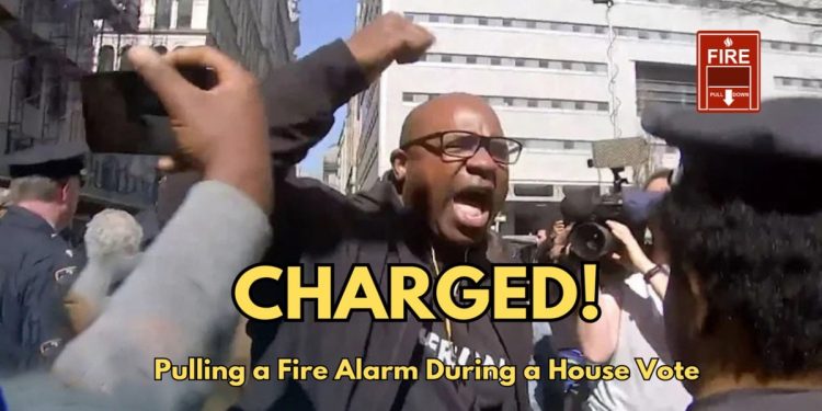 Squad Democrat Extremist Jamal Bowman Charged With Pulling a Fire Alarm During a House Vote