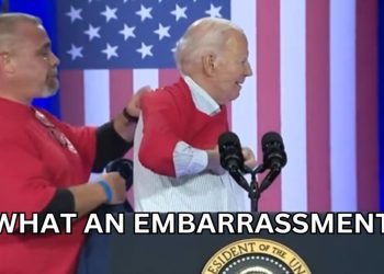 President Joe Biden Struggles with T-shirt, Sparks Concerns Online