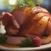 Golden Sweet Honey-Glazed Ham