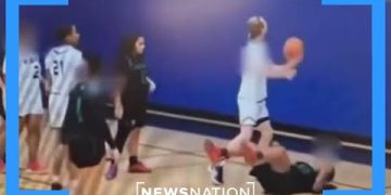 Biological Boy Injures 3 Girls Playing Basketball Forcing the Opponent to Forfeit