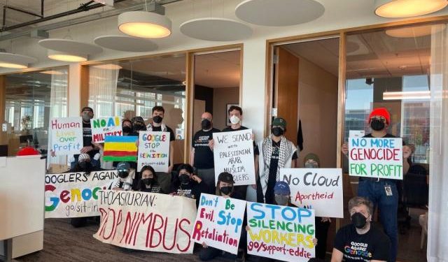 What Do You Call 28 Google Employees Who Shout Anti-Jewish Slogans in CEO’s Office? Unemployed