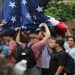 Fraternity Brothers Defend American Flag During Campus Palestinian Protest at UNC