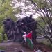 Pro-Hamas Palestinian Protesters Deface US War Memorial, Burn American Flag in New York City