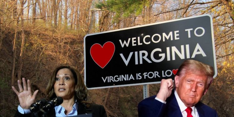 New Poll Shows Virginia Could Flip as Trump Closes in on Harris