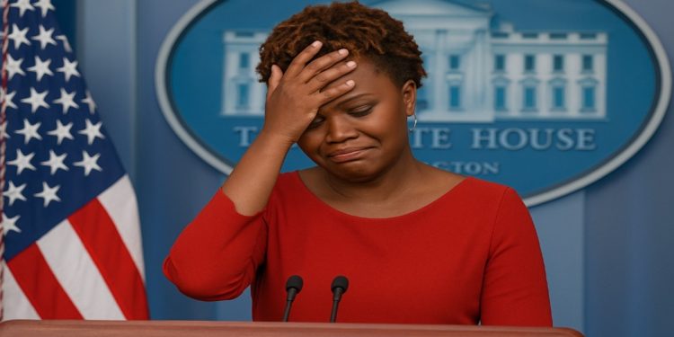 Karine Jean-Pierre Bails on Democrats as Biden Cover-Up Unravels
