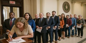 Texas Democrats Forced To Sign Permission Slip To Leave the Capitol, One Detained For Refusal to Sign